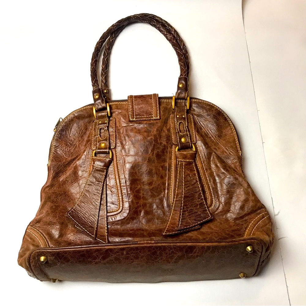 Jano By Anja Flint Brown Leather Hobo Bag